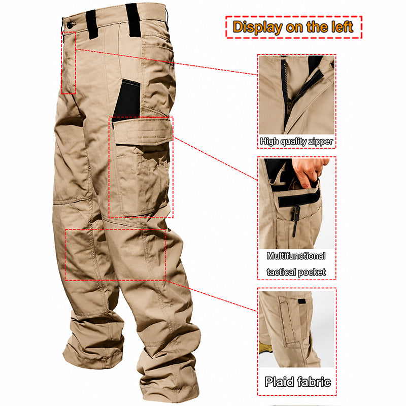 🔥8-Pack Only $25.99(All colors)🔥Men's 8-Pack Unisex 10-Pocket Heavy Duty zipper waterproof tactical Work Pants